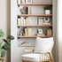 Kép 3/10 - VidaXL világosbarna kezelt tömör tölgyfa fali polc 100x30x(2-4) cm