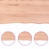 Kép 6/10 - VidaXL világosbarna kezelt tömör tölgyfa fali polc 100x30x(2-4) cm