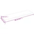 Kép 9/10 - VidaXL világosbarna kezelt tömör tölgyfa fali polc 100x30x(2-4) cm