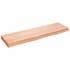Kép 2/10 - VidaXL világosbarna kezelt tömör tölgyfa fali polc 100x30x(2-6) cm