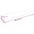 Kép 9/10 - VidaXL világosbarna kezelt tömör tölgyfa fali polc 100x30x(2-6) cm