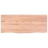 Kép 4/10 - VidaXL világosbarna kezelt tömör tölgyfa fali polc 100x40x(2-4) cm