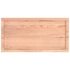 Kép 6/10 - VidaXL világosbarna kezelt tömör tölgyfa fali polc 100x50x(2-6) cm