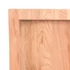 Kép 8/10 - VidaXL világosbarna kezelt tömör tölgyfa fali polc 100x50x(2-6) cm