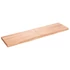 Kép 2/10 - VidaXL világosbarna kezelt tömör tölgyfa fali polc 120x30x(2-4) cm