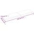 Kép 10/10 - VidaXL világosbarna kezelt tömör tölgyfa fali polc 120x30x(2-4) cm