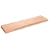 Kép 2/10 - VidaXL világosbarna kezelt tömör tölgyfa fali polc 120 x 30 x (2-6) cm