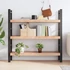 Kép 3/10 - VidaXL világosbarna kezelt tömör tölgyfa fali polc 120 x 30 x (2-6) cm
