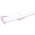Kép 10/10 - VidaXL világosbarna kezelt tömör tölgyfa fali polc 120 x 30 x (2-6) cm