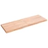 Kép 2/10 - VidaXL világosbarna kezelt tömör tölgyfa fali polc 120 x 40 x (2-4) cm
