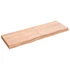 Kép 2/10 - VidaXL világosbarna kezelt tömör tölgyfa fali polc 120 x 40 x (2-6) cm