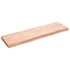 Kép 2/10 - VidaXL világosbarna kezelt tömör tölgyfa fali polc 140 x 40 x (2-6) cm