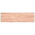 Kép 4/10 - VidaXL világosbarna kezelt tömör tölgyfa fali polc 140 x 40 x (2-6) cm