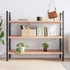 Kép 3/10 - VidaXL világosbarna kezelt tömör tölgyfa fali polc 140 x 50 x (2-4) cm