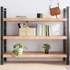 Kép 1/10 - VidaXL világosbarna kezelt tömör tölgyfa fali polc 140 x 60 x (2-6) cm