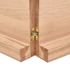 Kép 8/10 - VidaXL világosbarna kezelt tömör tölgyfa fali polc 140 x 60 x (2-6) cm