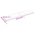 Kép 10/10 - VidaXL világosbarna kezelt tömör tölgyfa fali polc 160 x 30 x (2-4) cm