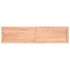 Kép 5/10 - VidaXL világosbarna kezelt tömör tölgyfa fali polc 160 x 40 x (2-4) cm