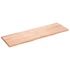 Kép 2/10 - VidaXL világosbarna kezelt tömör tölgyfa fali polc 160 x 50 x (2-4) cm