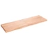 Kép 2/10 - VidaXL világosbarna kezelt tömör tölgyfa fali polc 160 x 50 x (2-6) cm