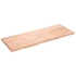 Kép 2/10 - VidaXL világosbarna kezelt tömör tölgyfa fali polc 160 x 60 x (2-4) cm