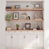 Kép 3/10 - VidaXL világosbarna kezelt tömör tölgyfa fali polc 160 x 60 x (2-4) cm