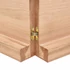 Kép 8/10 - VidaXL világosbarna kezelt tömör tölgyfa fali polc 160 x 60 x (2-6) cm