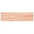 Kép 4/10 - VidaXL világosbarna kezelt tömör tölgyfa fali polc 180 x 50 x (2-4) cm