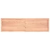 Kép 5/10 - VidaXL világosbarna kezelt tömör tölgyfa fali polc 180 x 50 x (2-4) cm