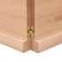 Kép 8/10 - VidaXL világosbarna kezelt tömör tölgyfa fali polc 180 x 50 x (2-4) cm