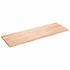 Kép 2/10 - VidaXL világosbarna kezelt tömör tölgyfa fali polc 180 x 60 x (2-4) cm