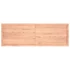 Kép 7/10 - VidaXL világosbarna kezelt tömör tölgyfa fali polc 180 x 60 x (2-6) cm