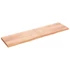Kép 2/10 - VidaXL világosbarna kezelt tömör tölgyfa fali polc 200 x 50 x (2-6) cm