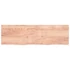 Kép 4/10 - VidaXL világosbarna kezelt tömör tölgyfa fali polc 200 x 60 x (2-4) cm