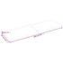 Kép 10/10 - VidaXL világosbarna kezelt tömör tölgyfa fali polc 200 x 60 x (2-4) cm