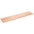 Kép 2/10 - VidaXL világosbarna kezelt tömör tölgyfa fali polc 220 x 50 x (2-4) cm