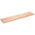Kép 2/10 - VidaXL világosbarna kezelt tömör tölgyfa fali polc 220 x 50 x (2-6) cm