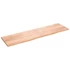 Kép 2/10 - VidaXL világosbarna kezelt tömör tölgyfa fali polc 220 x 60 x (2-4) cm