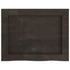 Kép 5/10 - VidaXL sötétbarna kezelt tömör tölgyfa fali polc 40x30x(2-4) cm