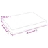 Kép 9/10 - VidaXL sötétbarna kezelt tömör tölgyfa fali polc 40x30x(2-4) cm