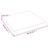 Kép 9/10 - VidaXL sötétbarna kezelt tömör tölgyfa fali polc 40x40x(2-4) cm