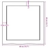 Kép 10/10 - VidaXL sötétbarna kezelt tömör tölgyfa fali polc 40x40x(2-4) cm