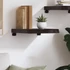 Kép 3/10 - VidaXL sötétbarna kezelt tömör tölgyfa fali polc 40x40x(2-6) cm