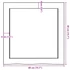 Kép 10/10 - VidaXL sötétbarna kezelt tömör tölgyfa fali polc 40x40x(2-6) cm