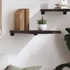 Kép 3/10 - VidaXL sötétbarna kezelt tömör tölgyfa fali polc 40x50x(2-4) cm