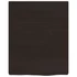 Kép 4/10 - VidaXL sötétbarna kezelt tömör tölgyfa fali polc 40x50x(2-4) cm