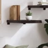 Kép 3/10 - VidaXL sötétbarna kezelt tömör tölgyfa fali polc 40x60x(2-6) cm