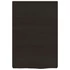 Kép 4/10 - VidaXL sötétbarna kezelt tömör tölgyfa fali polc 40x60x(2-6) cm