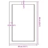 Kép 10/10 - VidaXL sötétbarna kezelt tömör tölgyfa fali polc 40x60x(2-6) cm