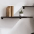 Kép 1/10 - VidaXL sötétbarna kezelt tömör tölgyfa fali polc 60x50x(2-4) cm